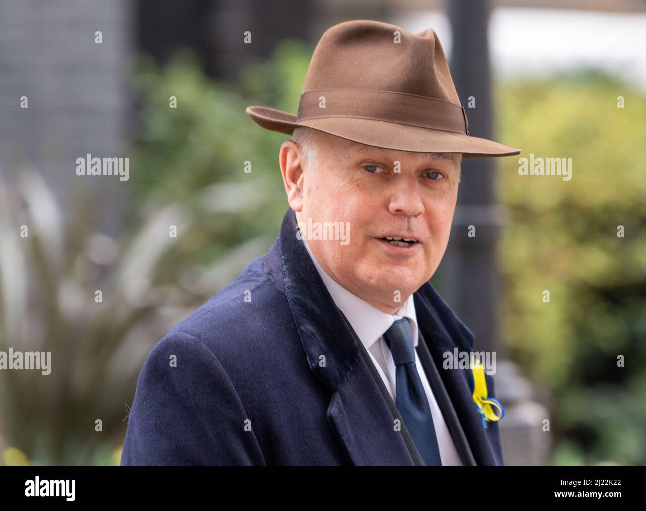 London, UK. 29th Mar, 2022. Senior Conservative MP's in Downing Street, London Pictured Sir Iain Duncan Smith, IDS, MP for Chingford and Woodford Green Credit: Ian Davidson/Alamy Live News Stock Photo