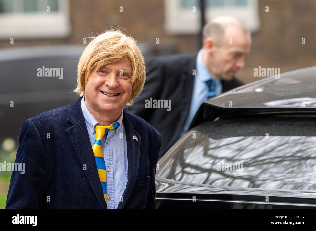 London, UK. 29th Mar, 2022. Senior Conservative MP's in Downing Street, London Pictured Michael Fabricant MP for Litchfield Credit: Ian Davidson/Alamy Live News Stock Photo