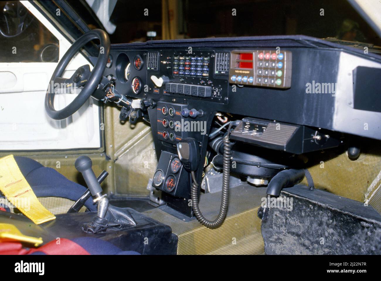 Lancia Delta S4 cockpit Stock Photo - Alamy