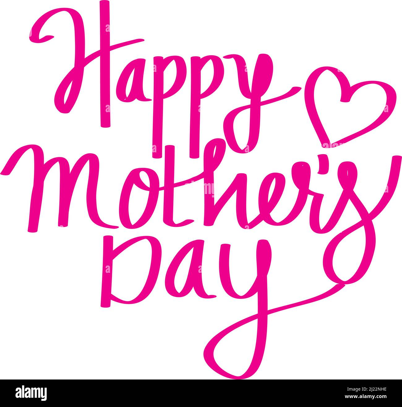happy mothers day pink lettering Stock Vector Image &amp; Art - Alamy