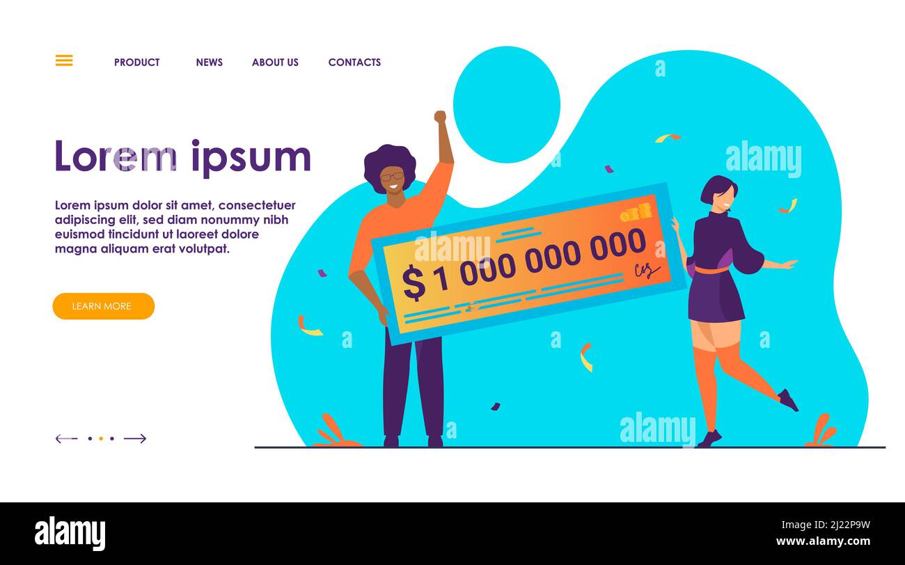 Lottery winner cheque hi-res stock photography and images - Alamy