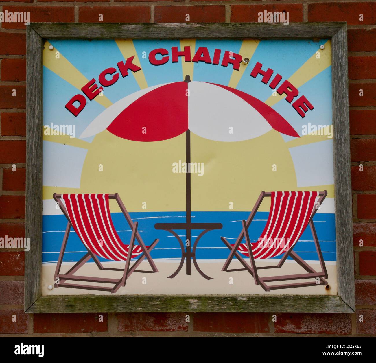 Deck Chair Hire Stock Photo Alamy