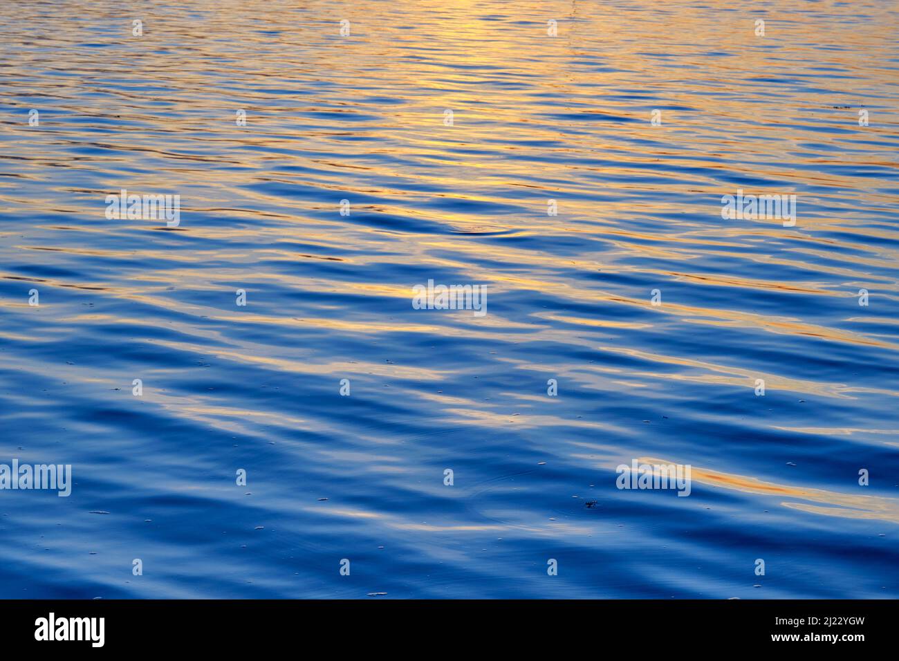 Reflexions of the Tagus river. Alcochete, Portugal Stock Photo