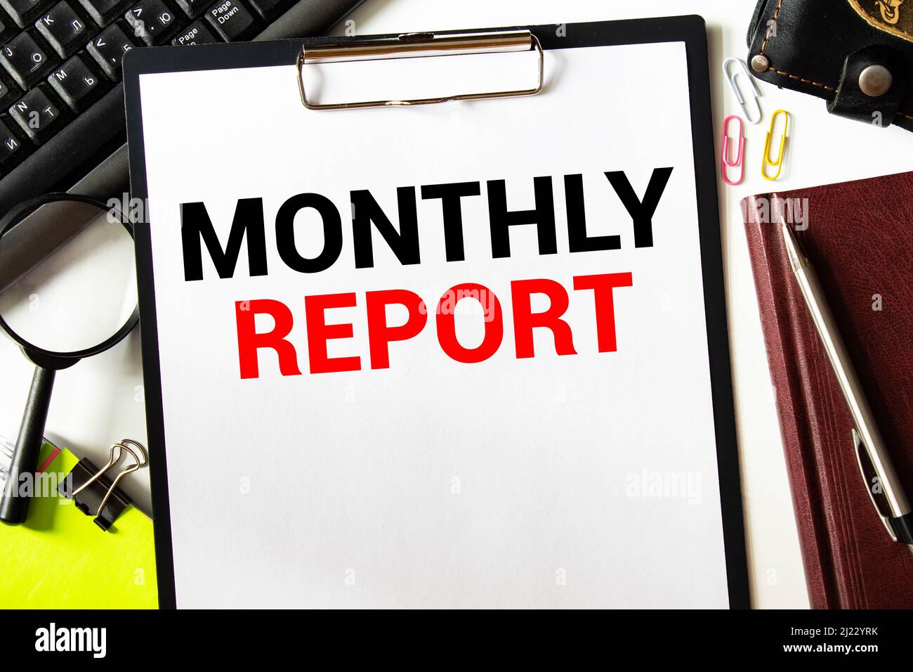 Monthly report hi-res stock photography and images - Alamy