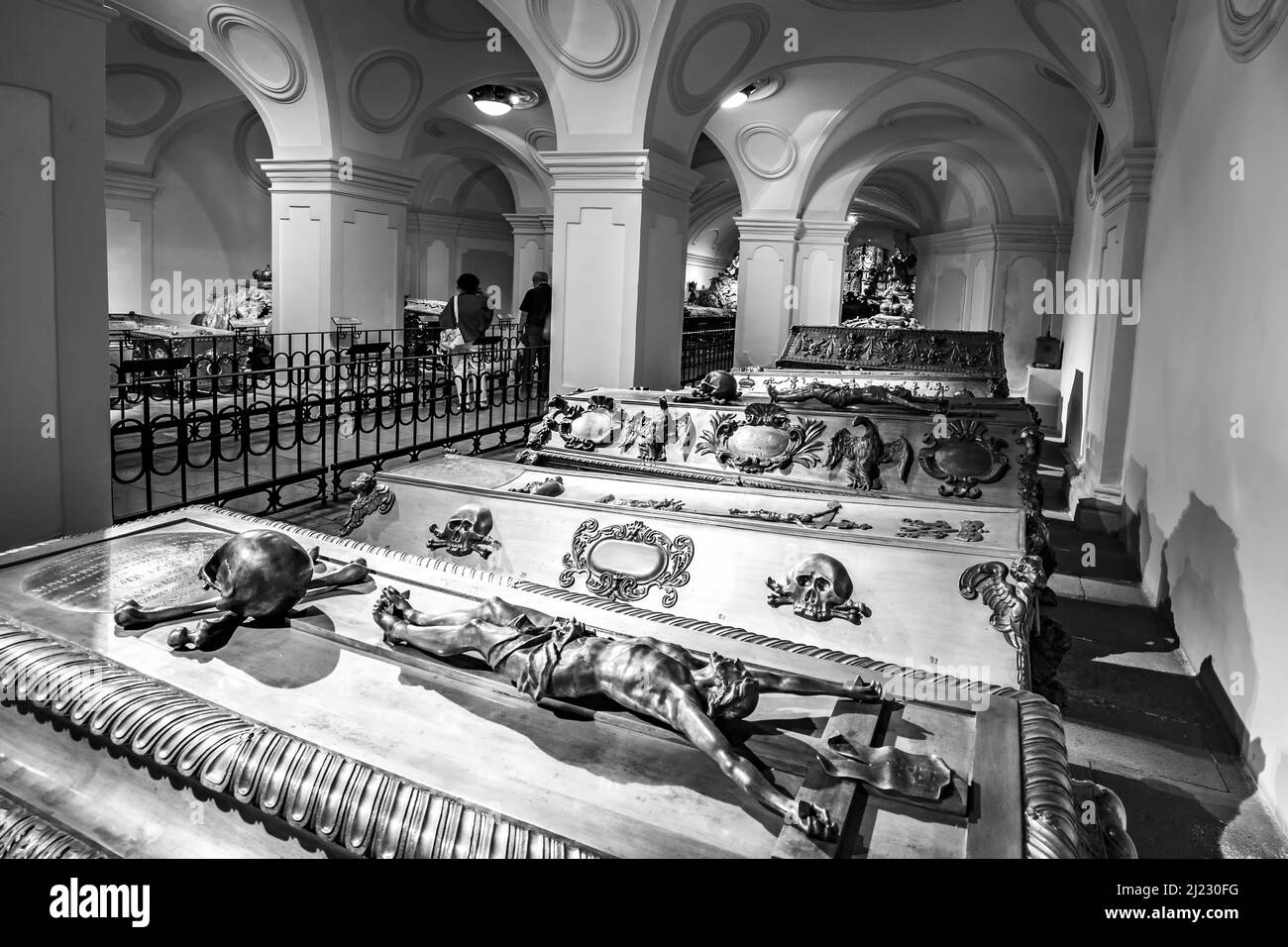 Vienna, Austria - Apil 26, 2015: crypt of the Habsburger Kings in ...