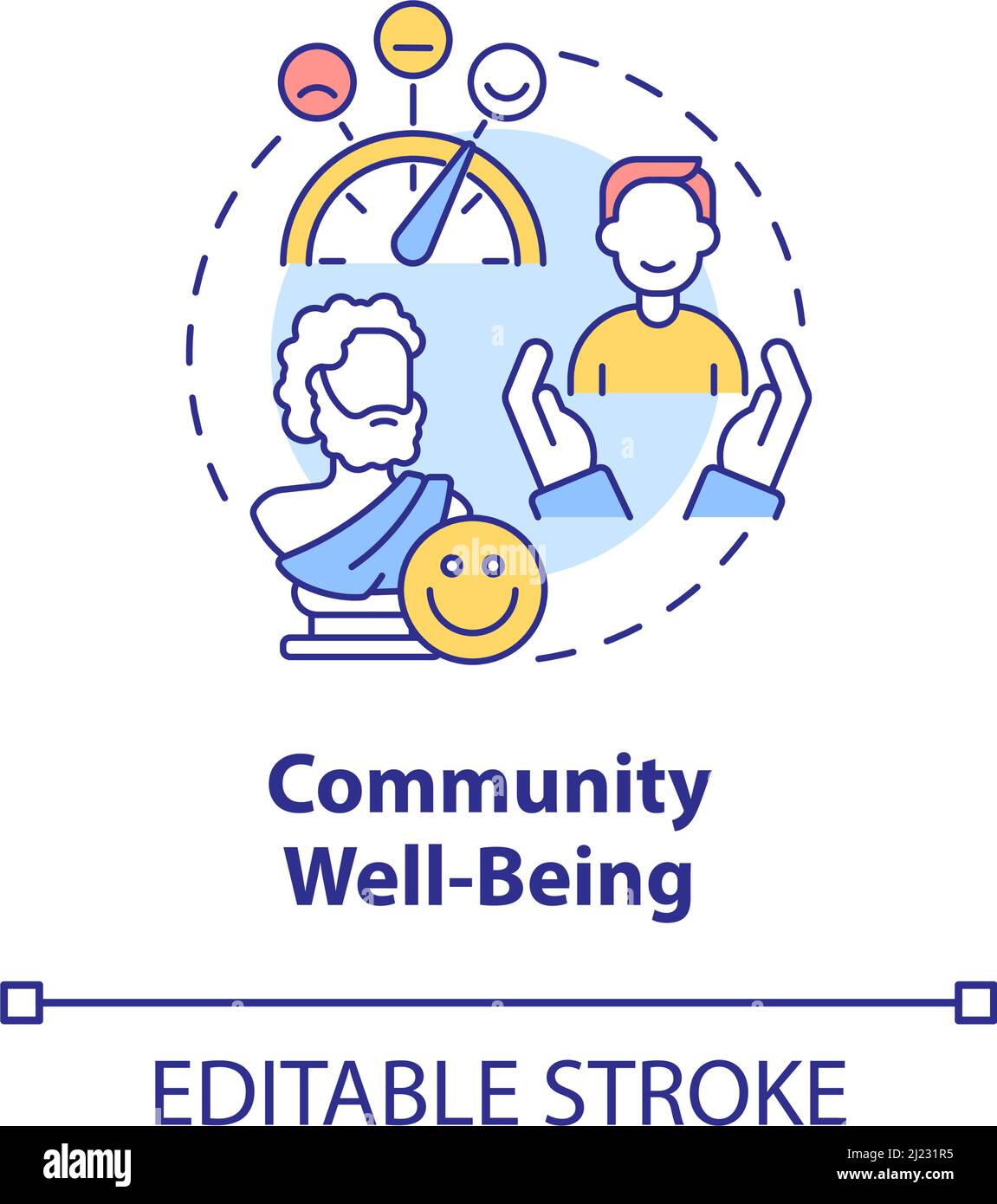 Community wellbeing concept icon Stock Vector Image & Art Alamy