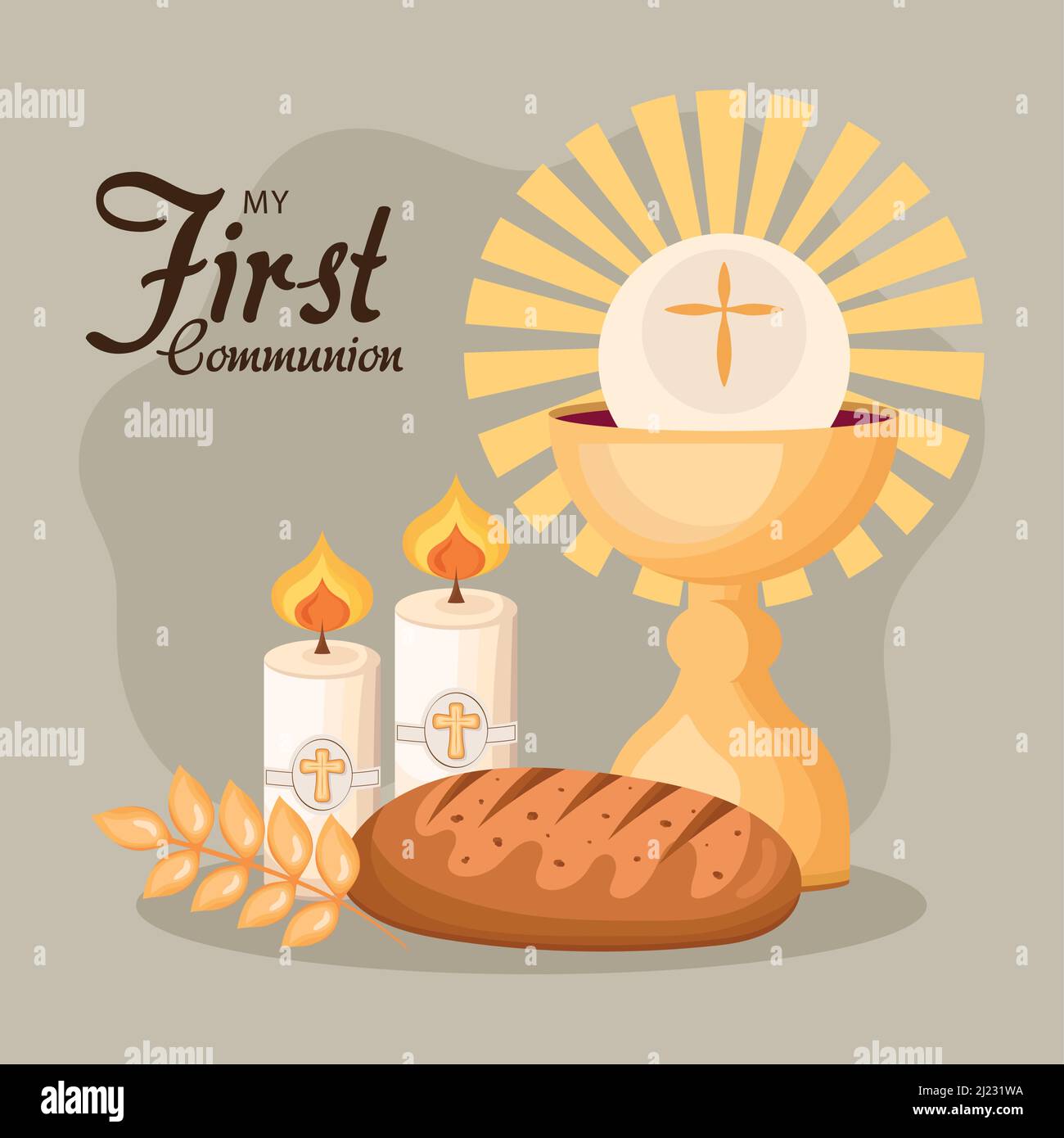 first communion lettering Stock Vector Image & Art - Alamy
