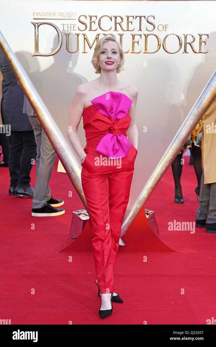 Fiona Glascott arrives for the World Premiere of Fantastic Beasts: The