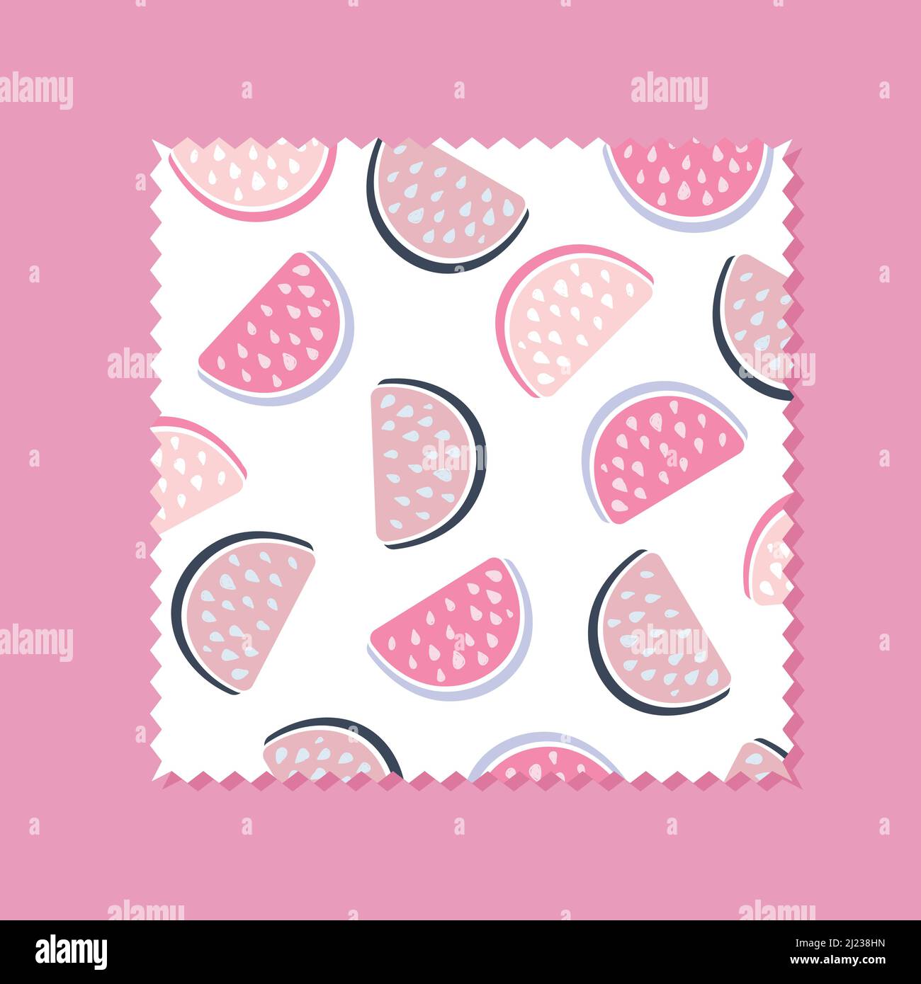 Watermelon Seamless Pattern Background, Vector illustration Stock ...