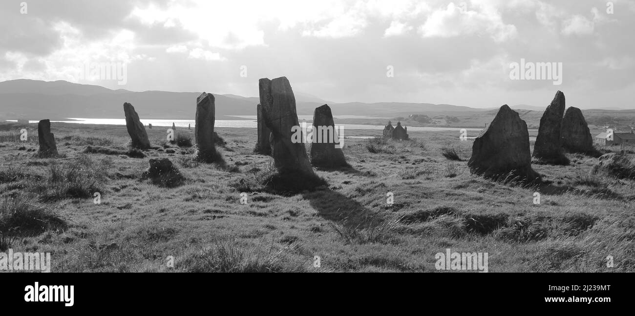 Callanish ii standing stones Black and White Stock Photos & Images Alamy
