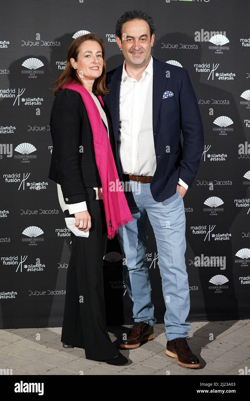 Madrid, Spain, March 28, 2022. Pastry Chef Fernando Helado Saez and his