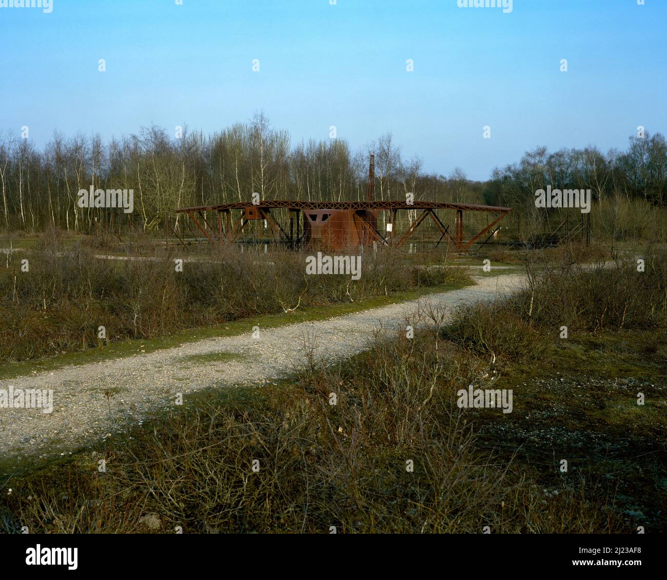 © John Angerson Greenham Common. once the home to American Nuclear Cruise missiles. RAF base, Berkshire. Stock Photo