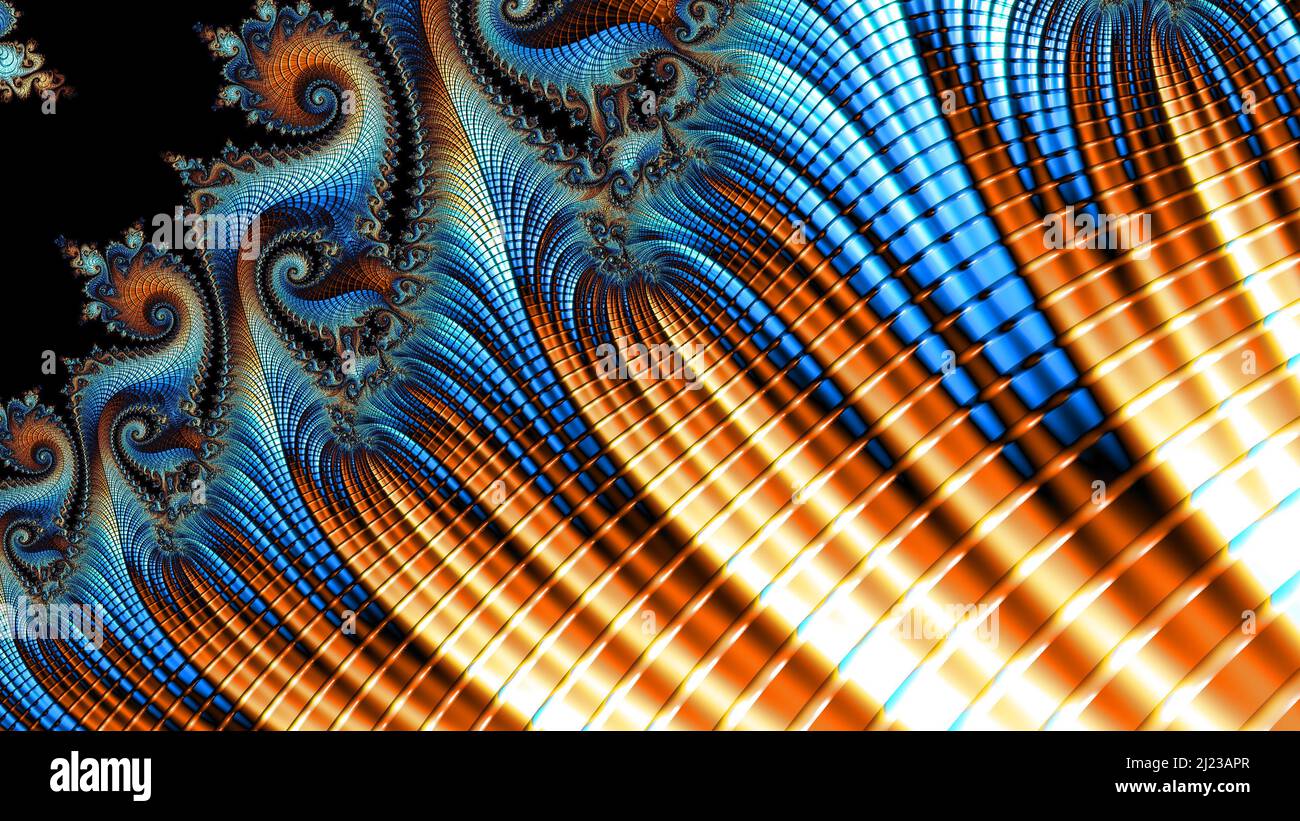 Abstract Computer generated Fractal design. A fractal is a never-ending ...