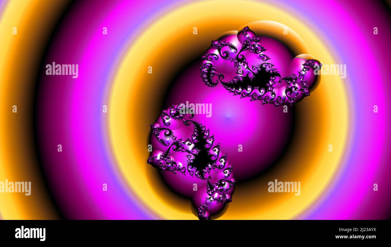 Abstract Computer generated Fractal design. A fractal is a never-ending ...