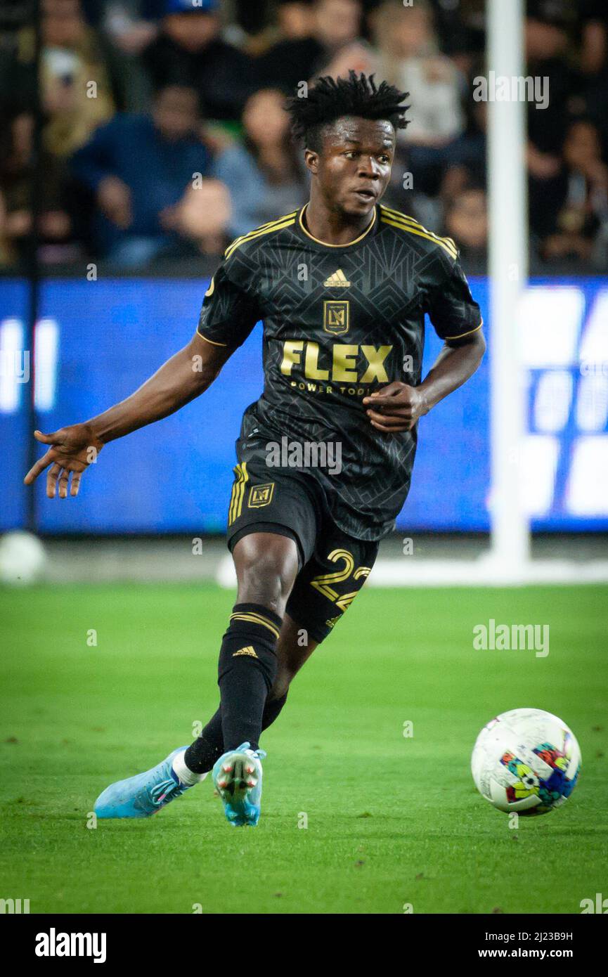 Opoku LAFC forward Kwadwo Opoku (22) in action during a MLS game between the ...