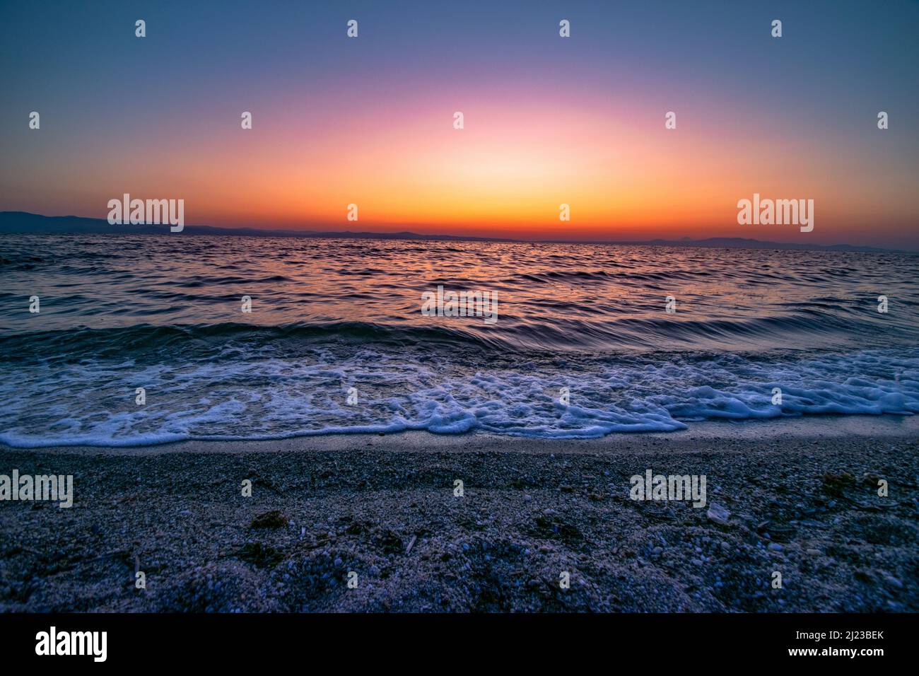 The beautiful sunrise at the sea Stock Photo - Alamy