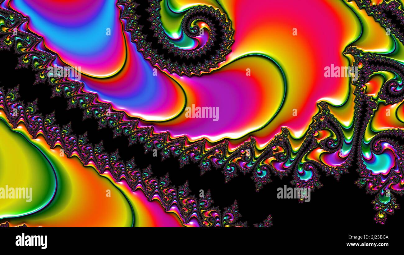 Abstract Computer generated Fractal design. A fractal is a never-ending ...