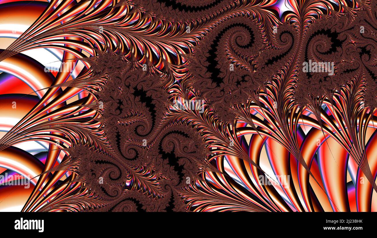 Abstract Computer generated Fractal design. A fractal is a never-ending ...