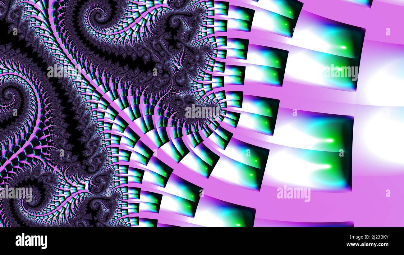 Abstract Computer generated Fractal design. A fractal is a never-ending ...