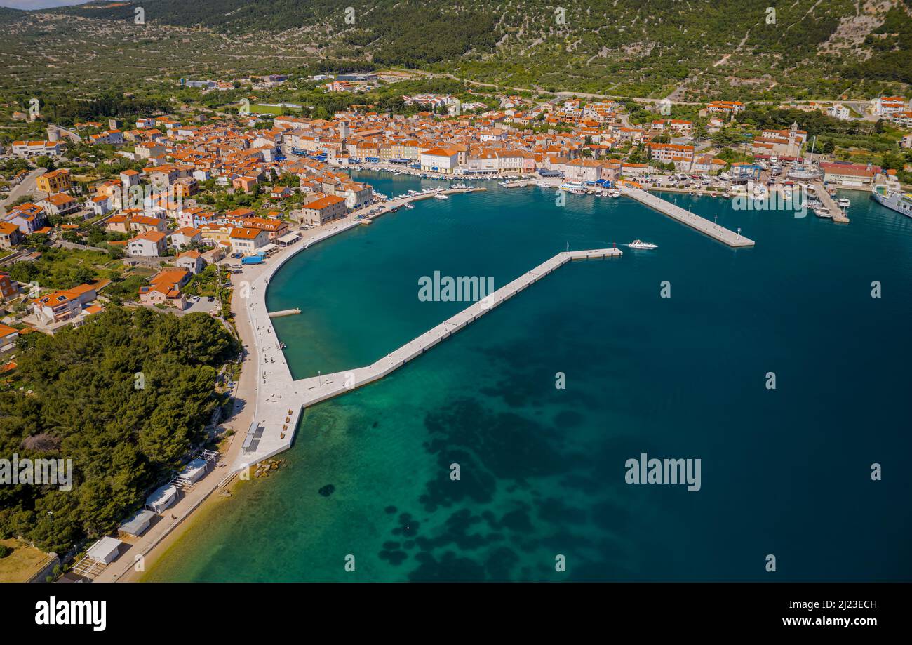 Grad Cres Cres island aerial hi-res stock photography and images - Alamy
