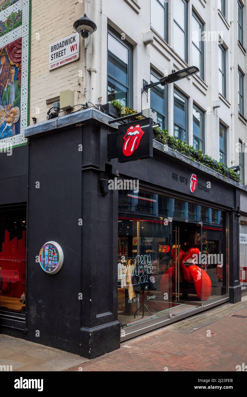 Rolling Stones Store Carnaby St London - RS No. 9 Carnaby is the ...