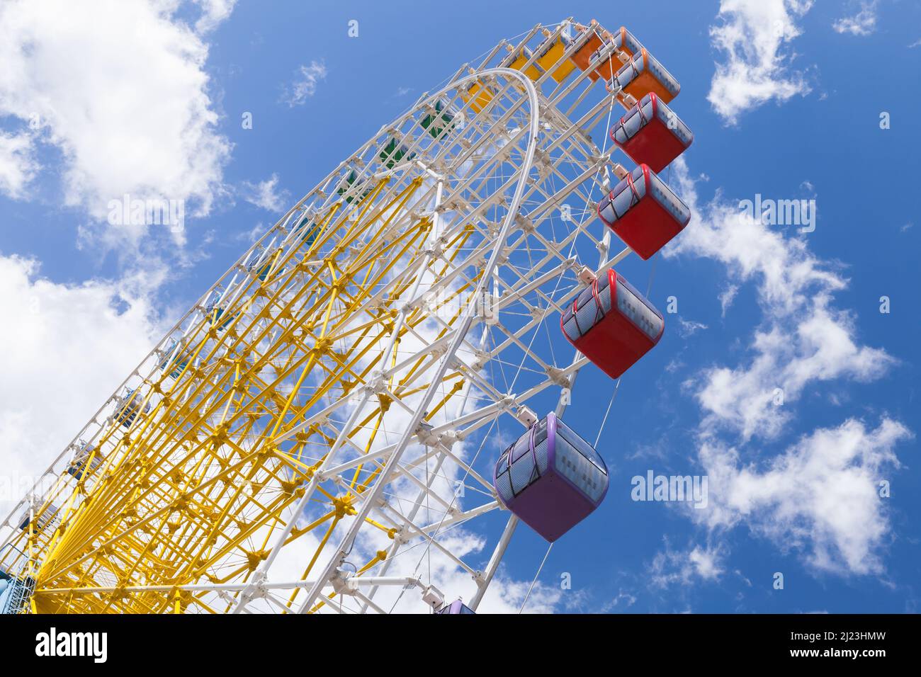 Big Ferris Wheel located at Mtatsminda Park, Tbilisi, Georgia Stock Photo