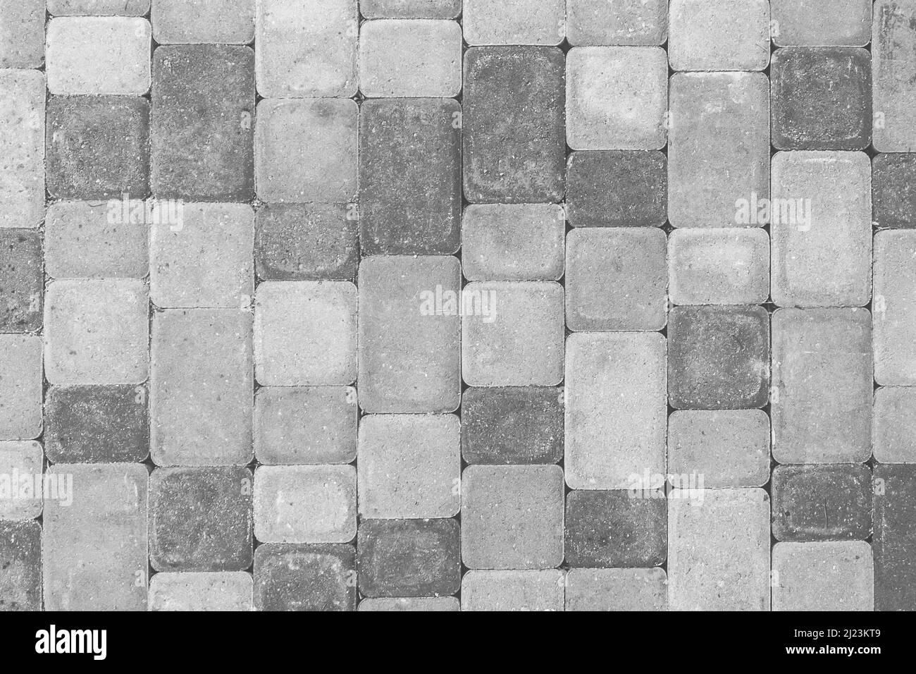 Urban Pattern Floor Abstract Tile Mosaic Street Surface Texture City Background. Stock Photo