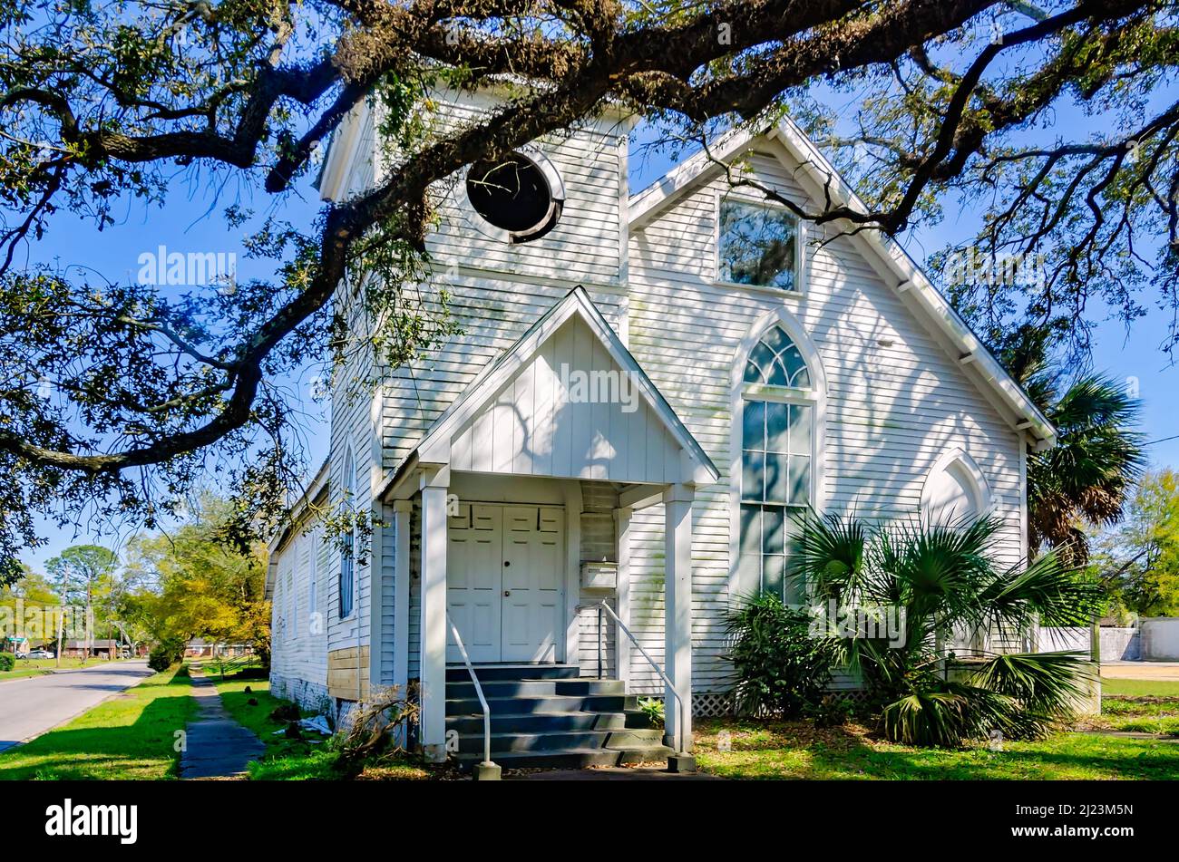 Live Oak Missionary Baptist Church is pictured, March 26, 2022, in Mobile, Alabama. Stock Photo