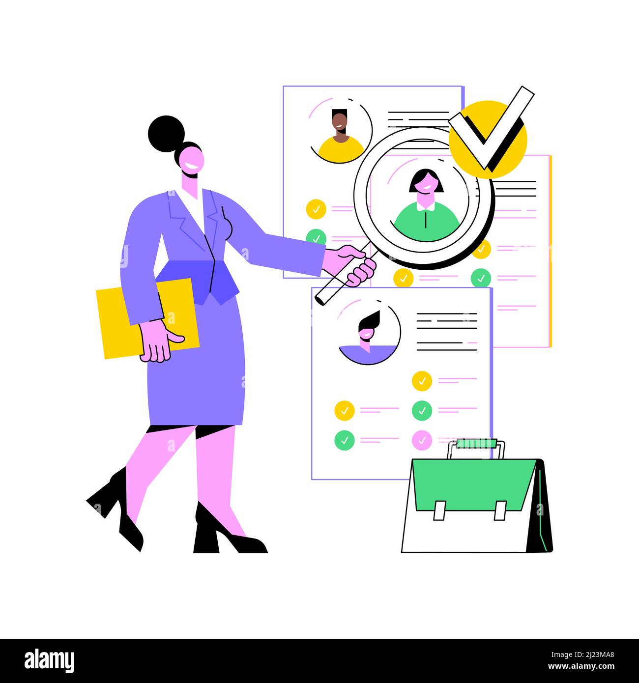 Hiring process human resources icon Stock Vector Images - Alamy