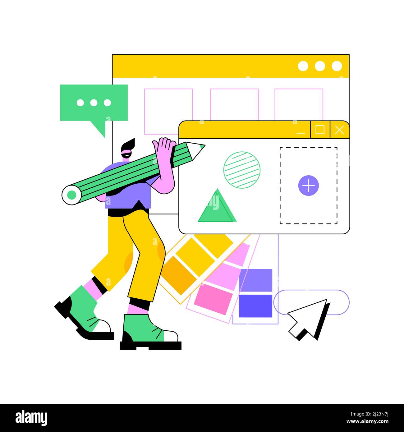 Alignment metaphor Stock Vector Images - Alamy