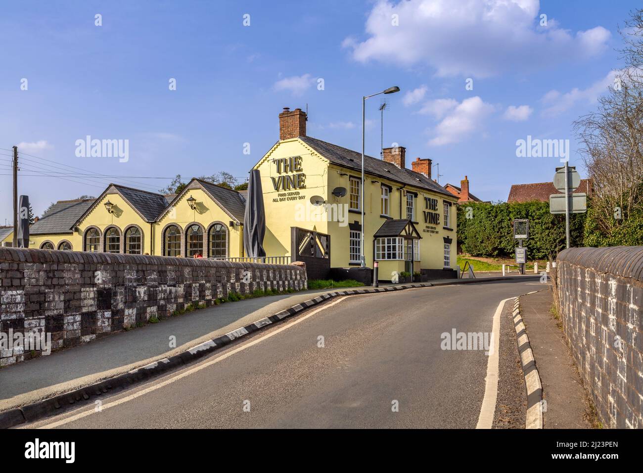 The Vine Public House in Kinver, Staffordshire, England Stock Photo Alamy
