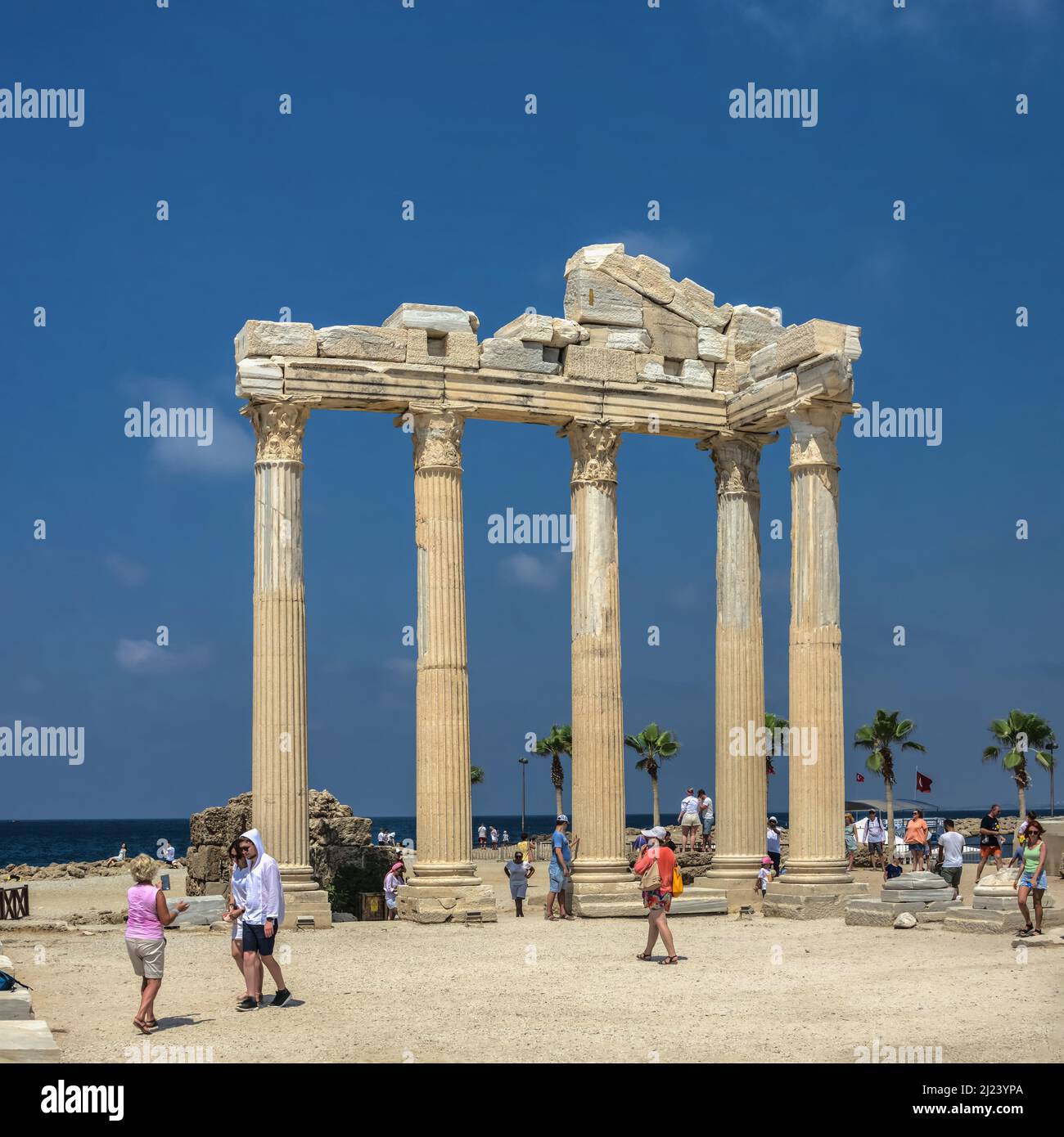 Side ancient city ruins in Antalya province of Turkey Stock Photo Alamy