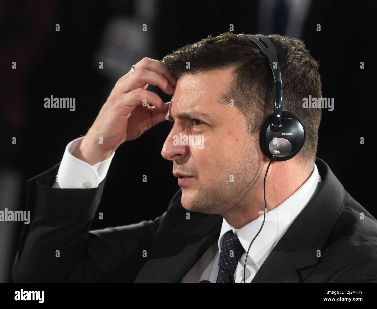 President of Ukraine Volodymyr Zelensky during Munich Security ...