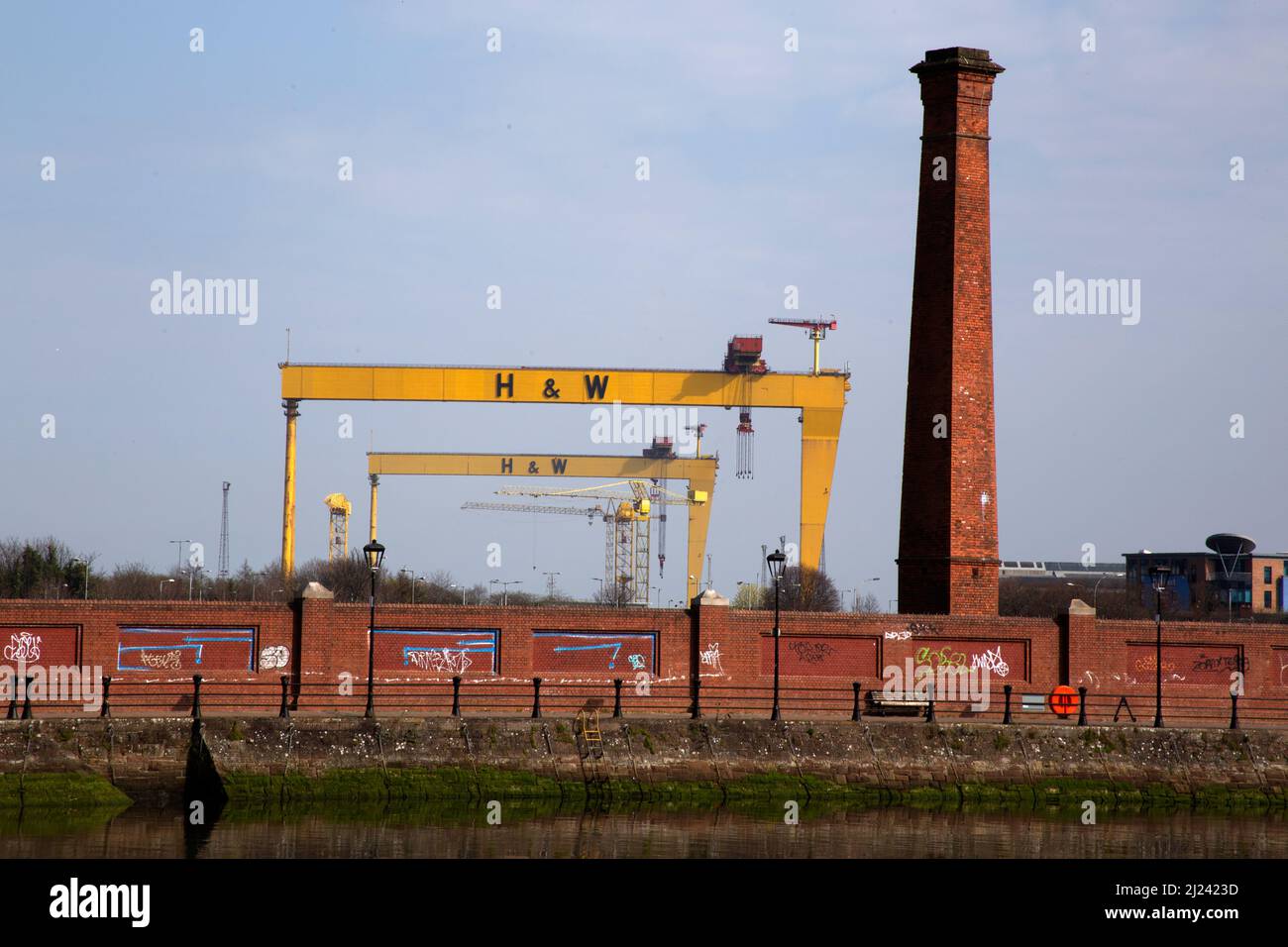 Samson and Goliath the twin shipbuilding gantry cranes of the Harland
