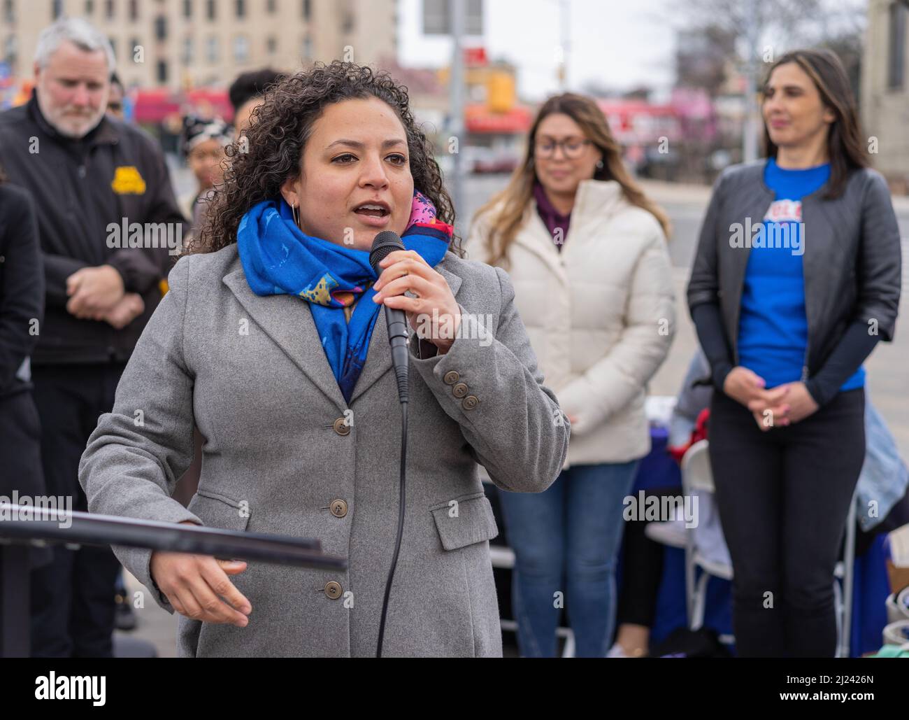 Bronx, New York, USA. 27th Mar, 2022. Assembly Member Nathalia
