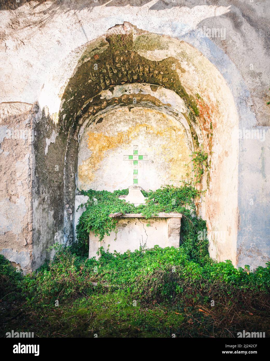 Abandoned Church Building in Decay in Italy Stock Photo - Alamy
