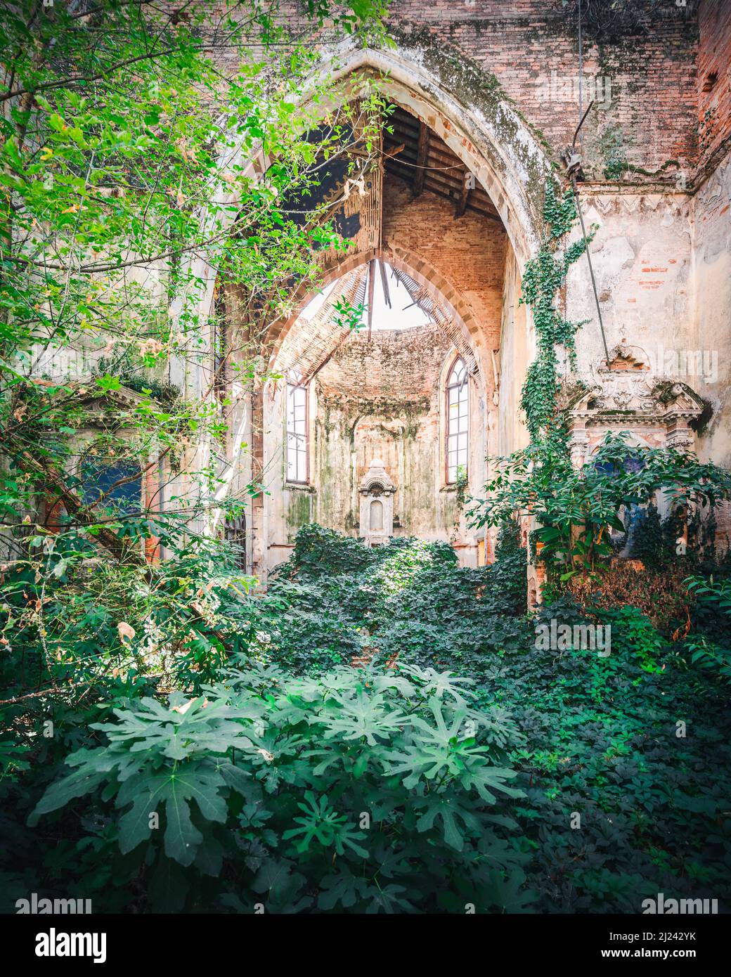 Abandoned Church Building in Decay in Italy Stock Photo - Alamy