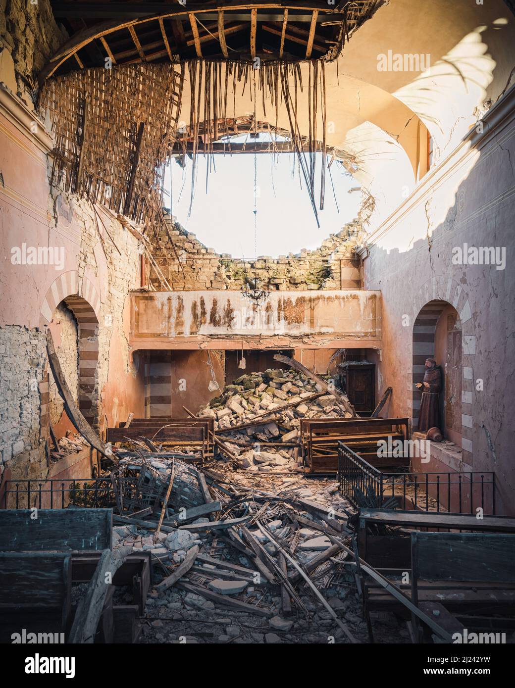 Abandoned Church Building in Decay in Italy Stock Photo - Alamy