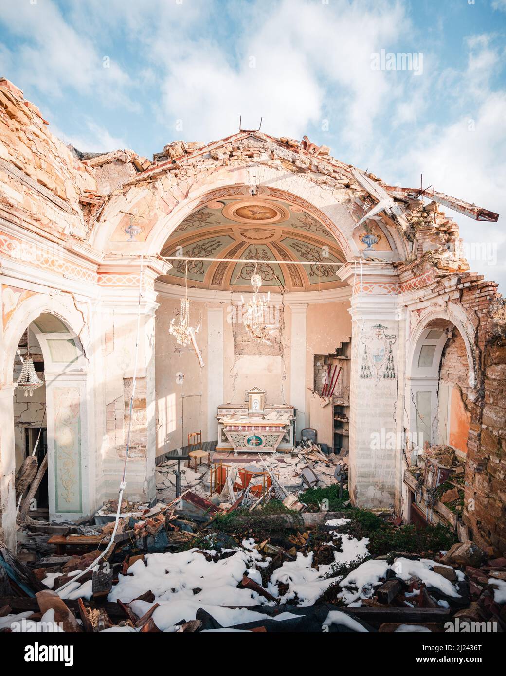 Abandoned Church Building in Decay in Italy Stock Photo - Alamy