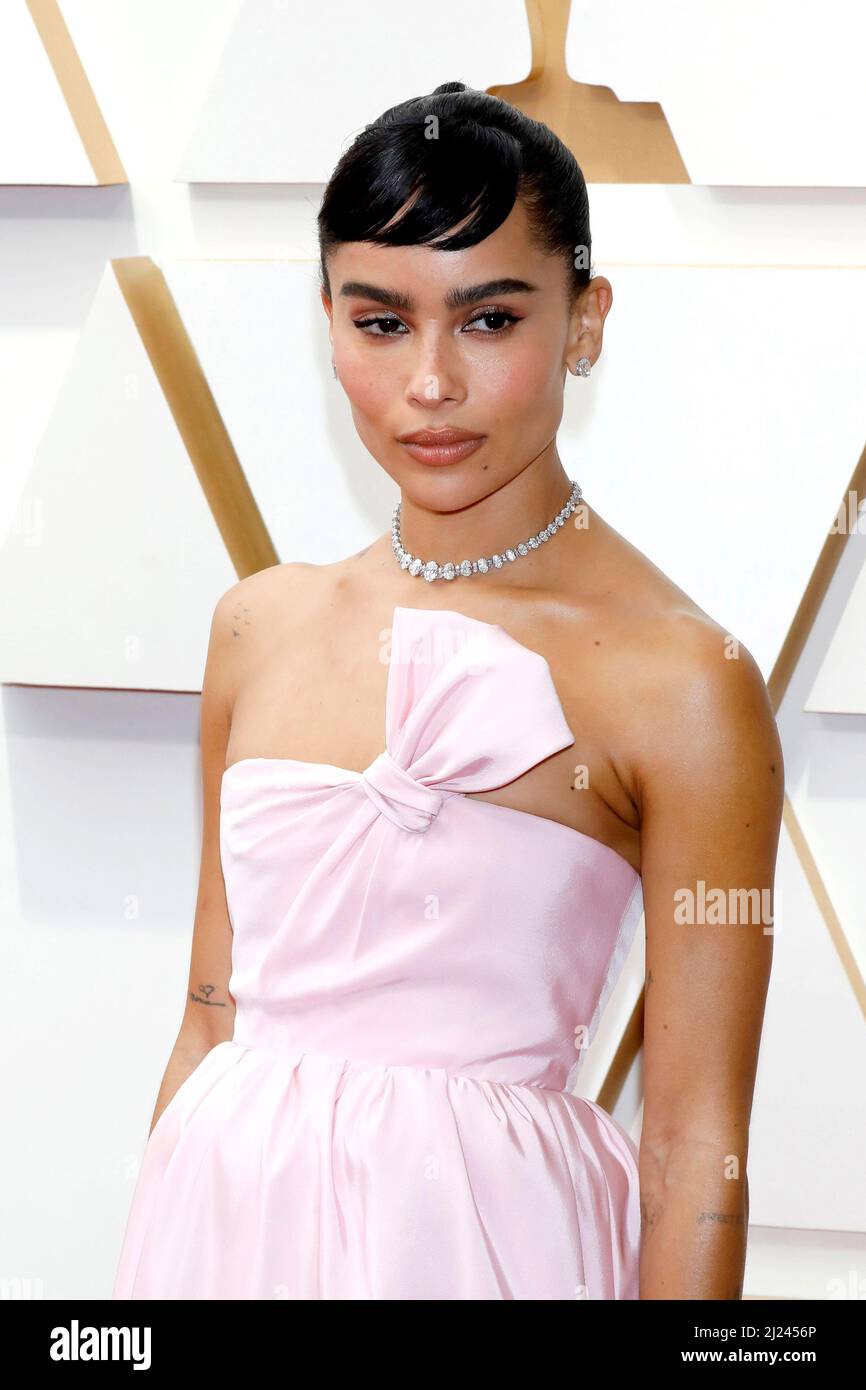 LOS ANGELES - MAR 27:  Zoe Kravitz at the 94th Academy Awards at Dolby Theater on March 27, 2022 in Los Angeles, CA Stock Photo