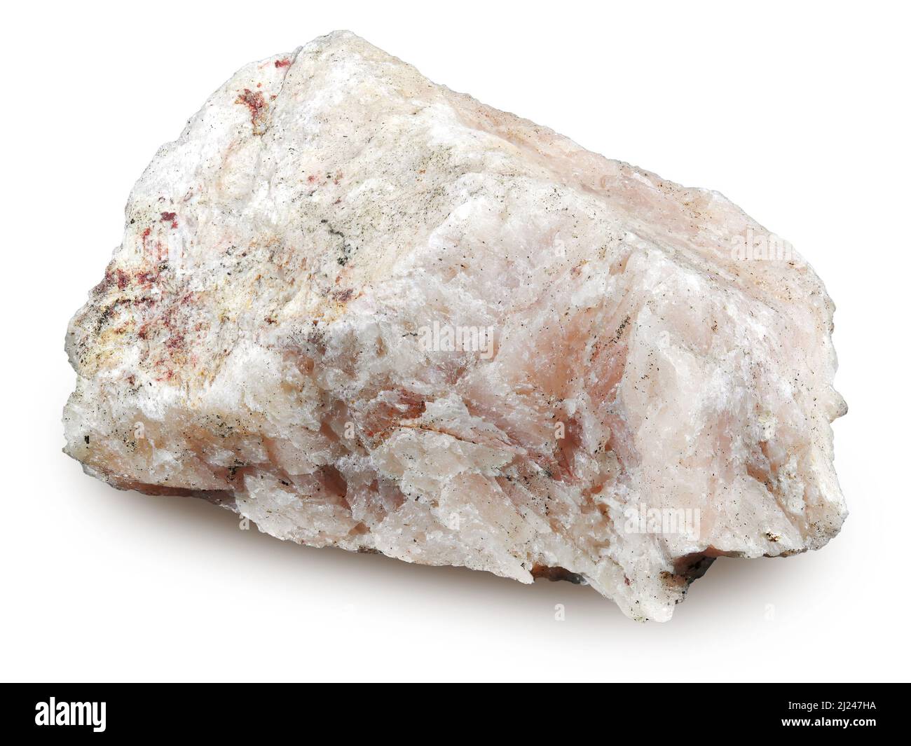Alunite, Aluminum Ore (Hydrated aluminum potassium sulfate mineral) Stock Photo
