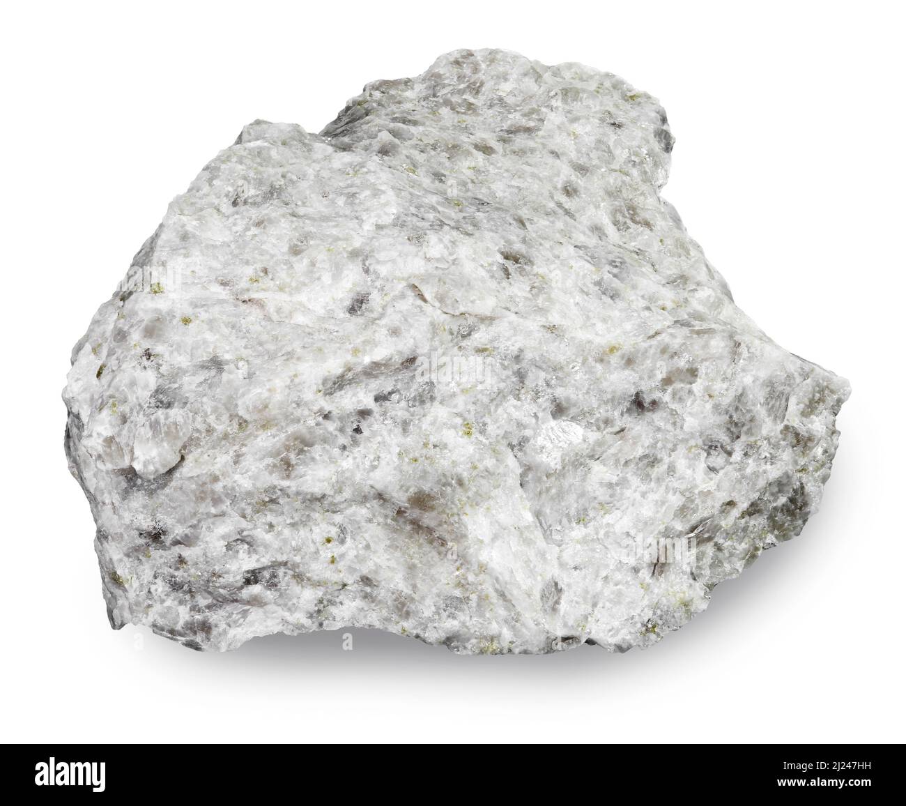 Anorthosite (San Gabriel Anorthosite) rock specimen, Soledad Canyon, San Gabriel Mountains, Los Angeles County, California Stock Photo