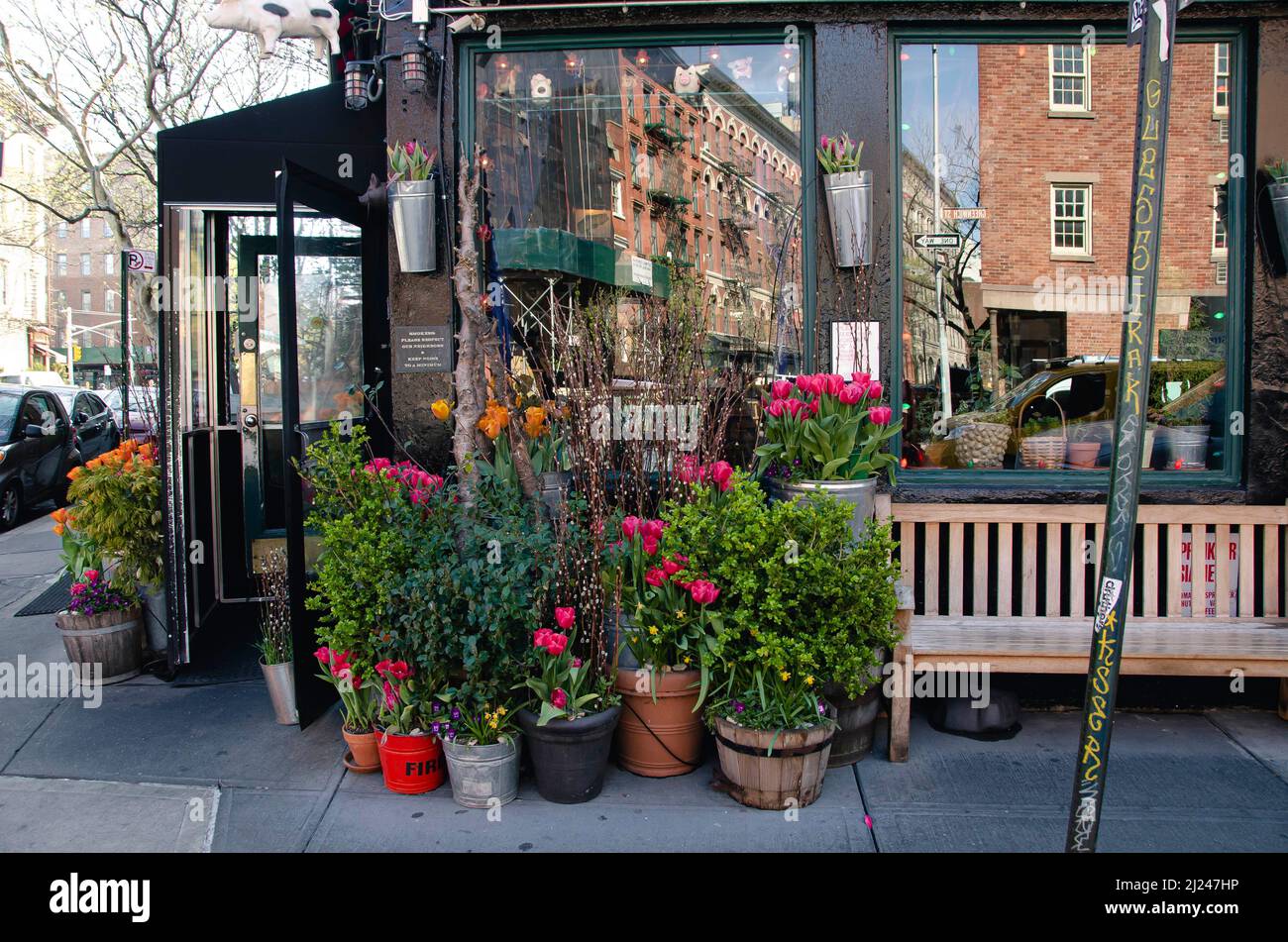 Spring scenes around lower Manhattan, New York City. Stock Photo