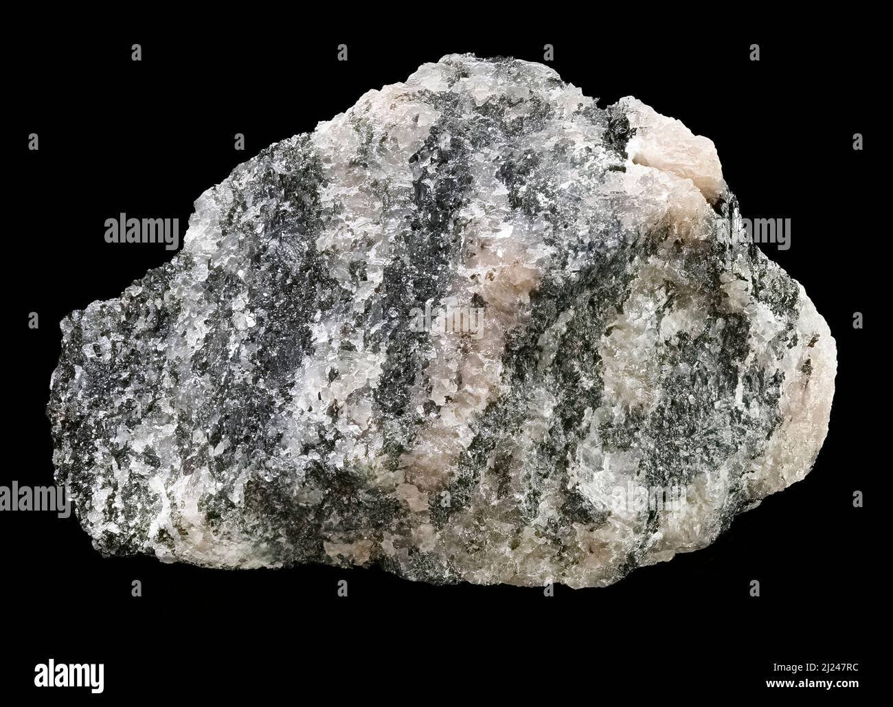 Hornblende Granite, Igneous Rock, Ottawa, Canada Stock Photo