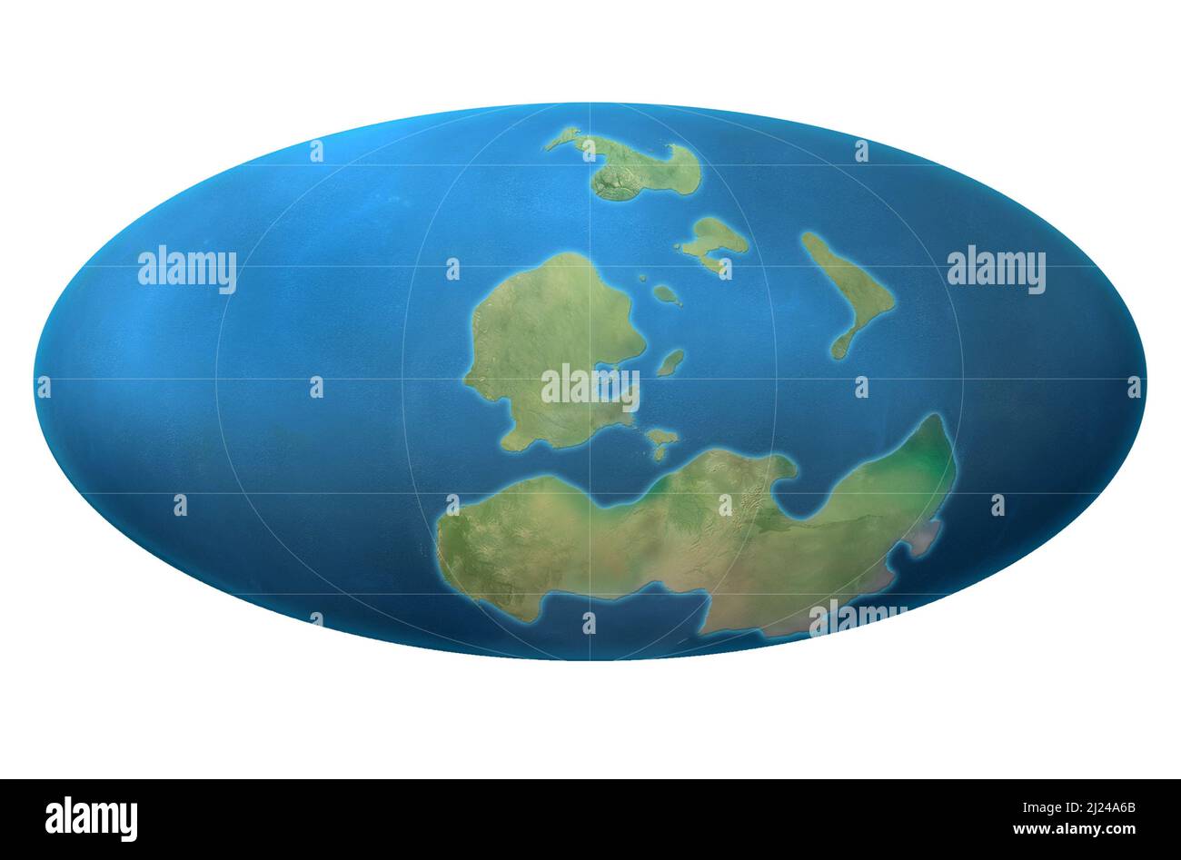 Continents 356 million years ago, illustration Stock Photo - Alamy