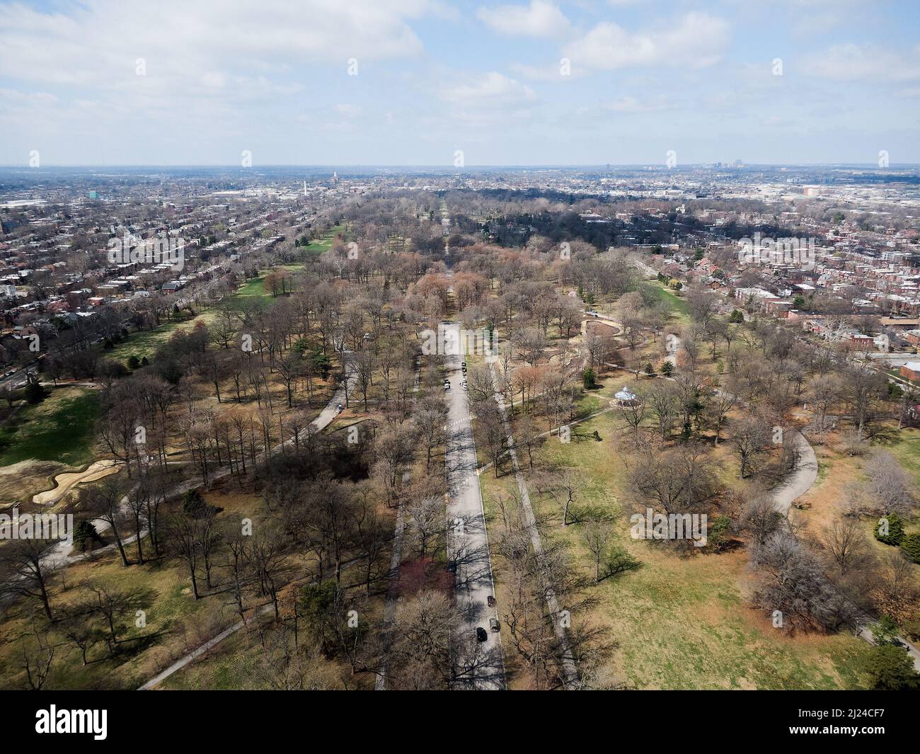 Tower Grove Park Stock Photo Alamy