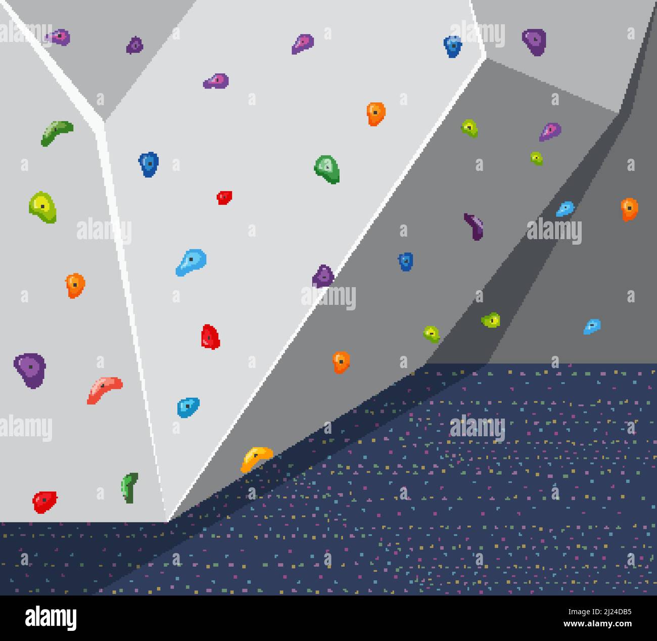 Indoor rock climbing wall background illustration Stock Vector Image