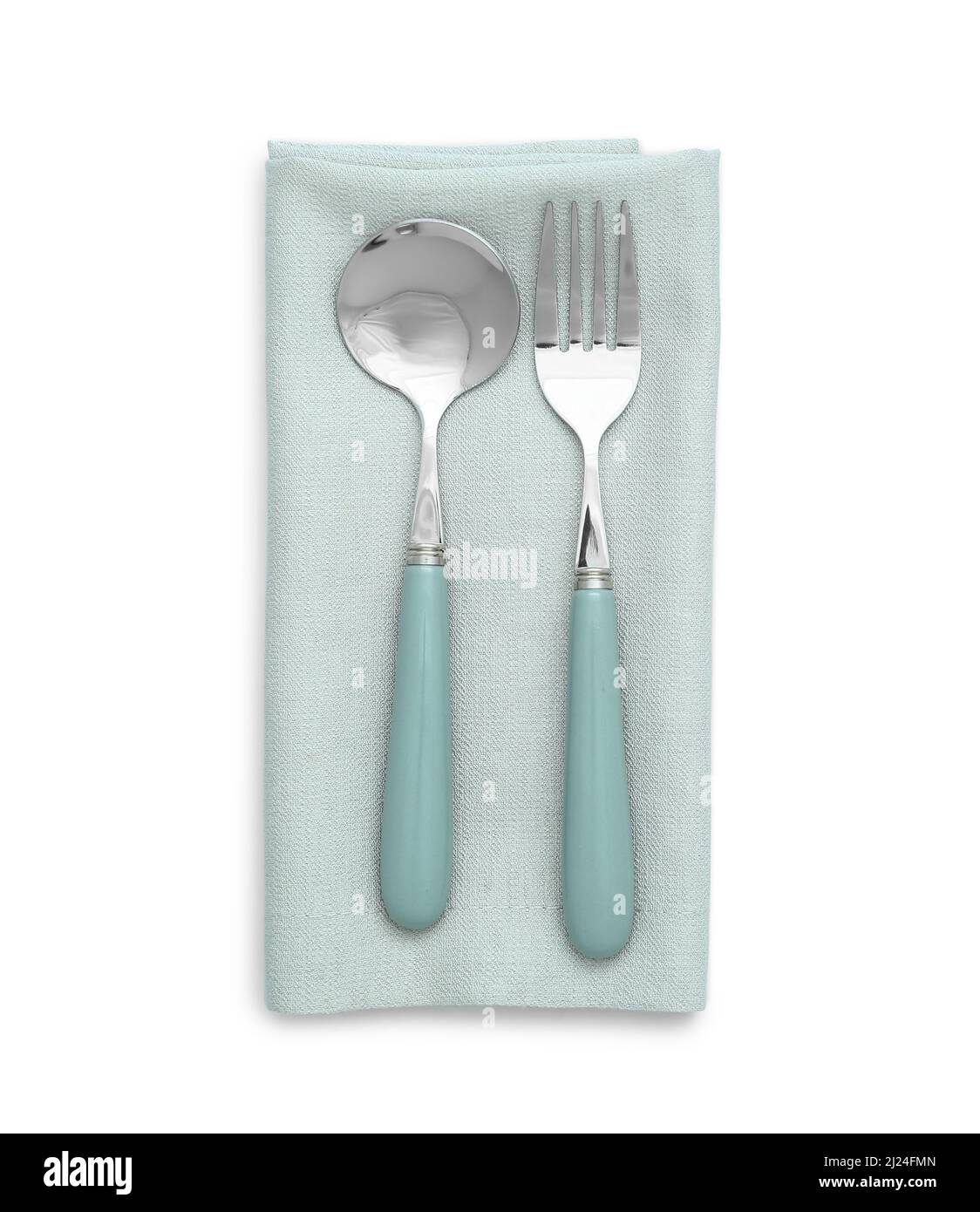 Elegant table setting on white background Stock Photo - Alamy