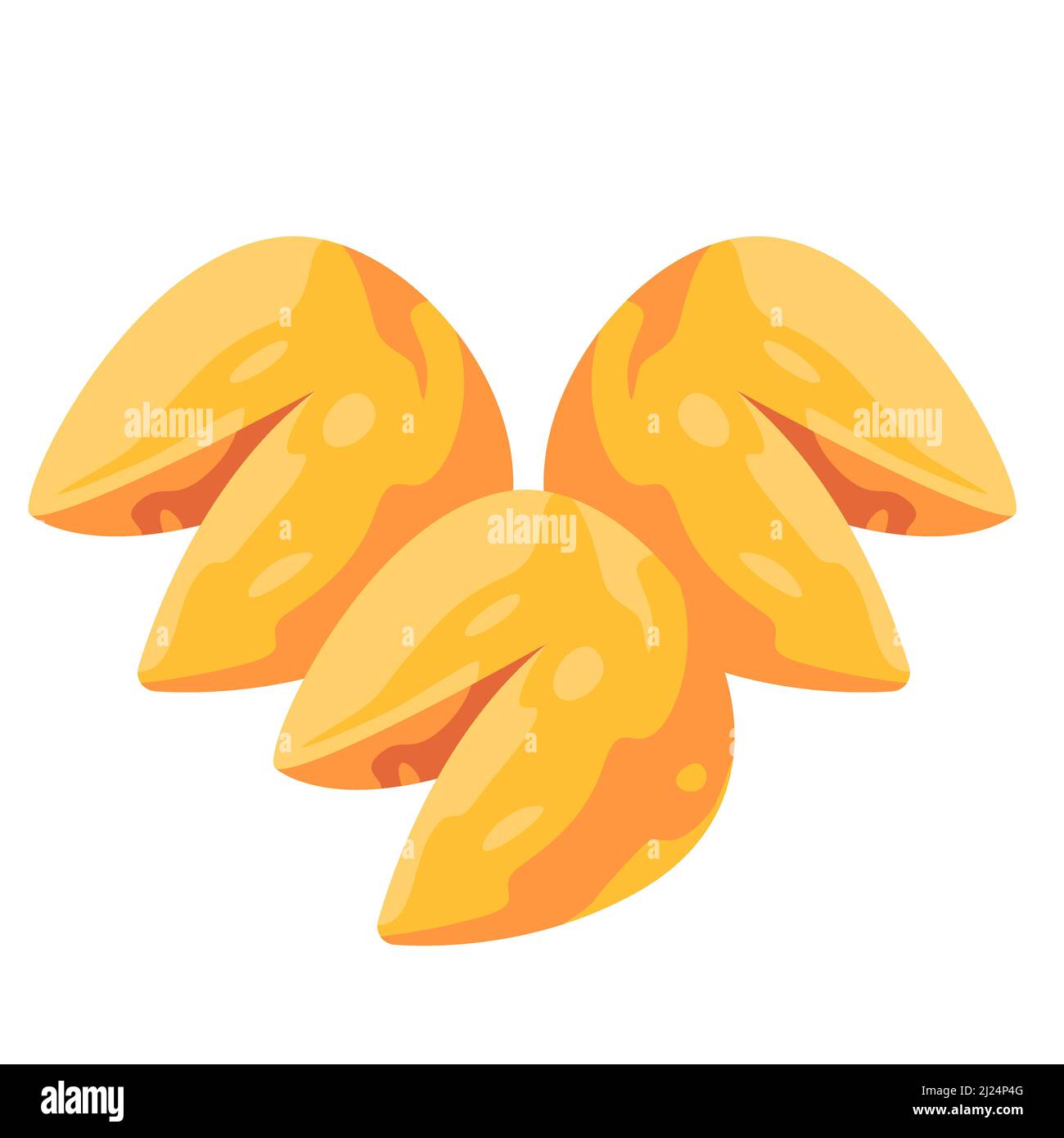 Fortune cookie traditional chinese asian food drawing illustration