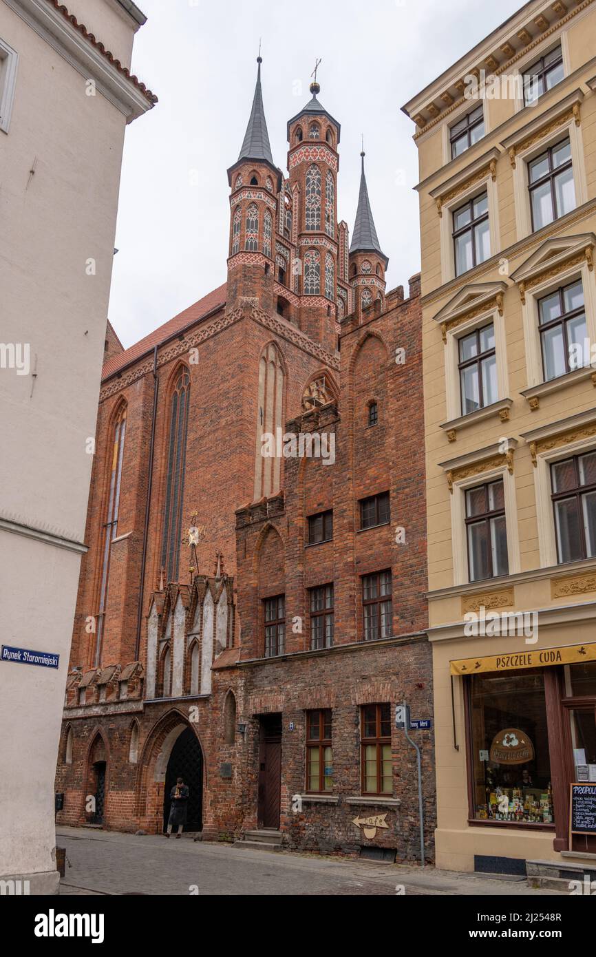 Torun Catholic Church, Poland Stock Photo